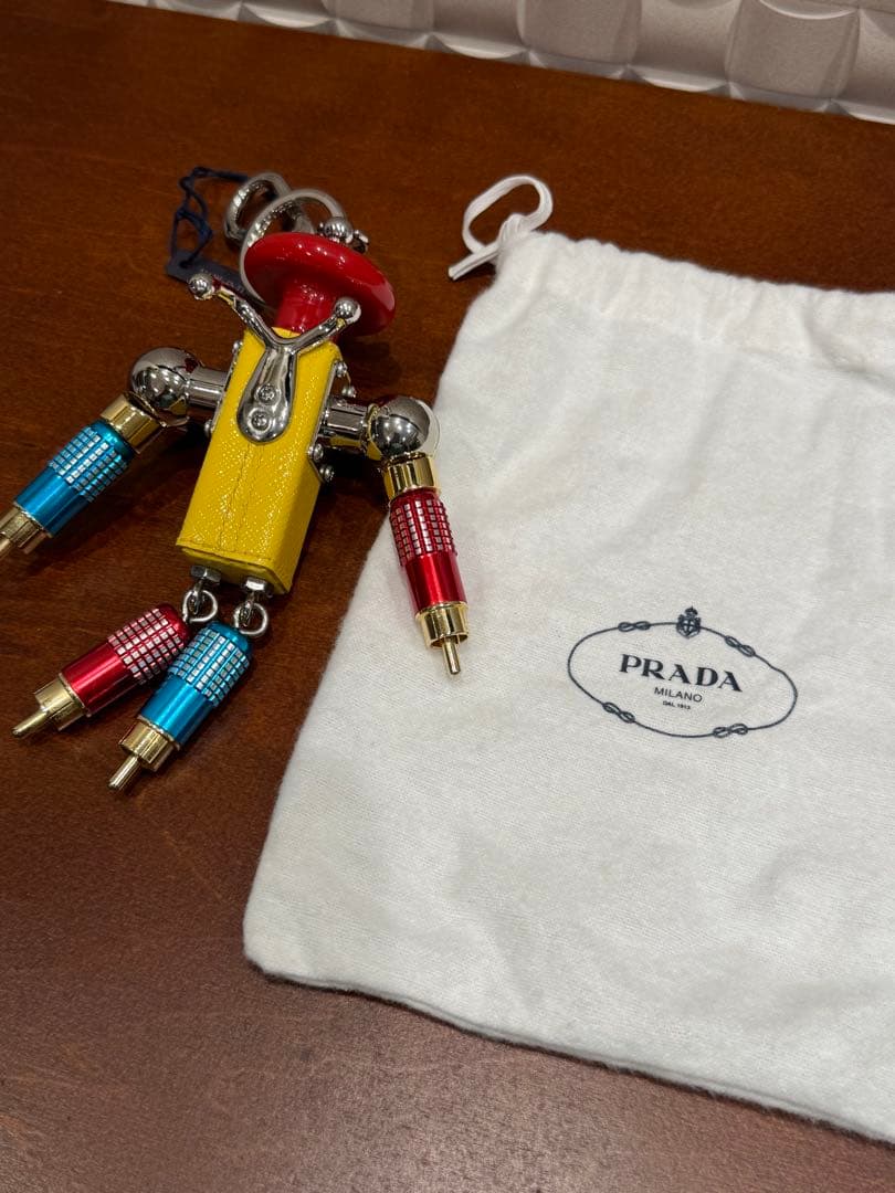PRADA　プラダ　ロボットチャーム　マルチカラー ステンレス