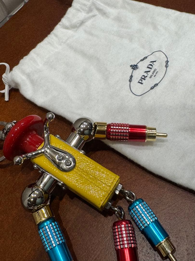 PRADA　プラダ　ロボットチャーム　マルチカラー ステンレス