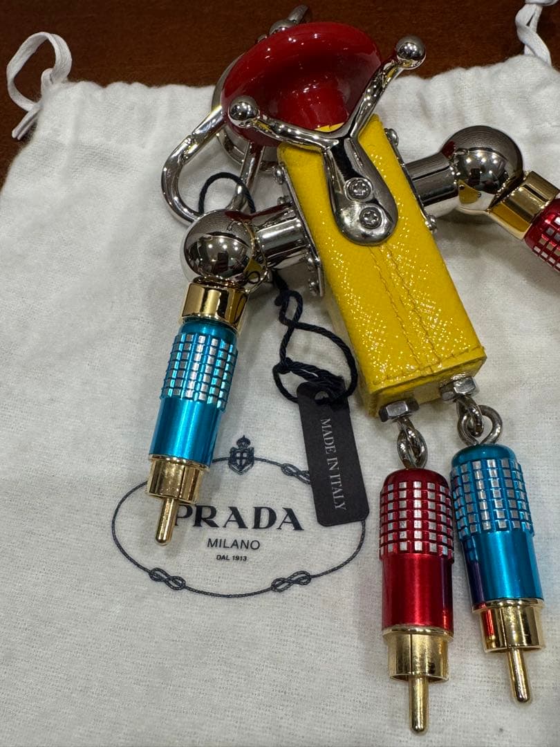 PRADA　プラダ　ロボットチャーム　マルチカラー ステンレス