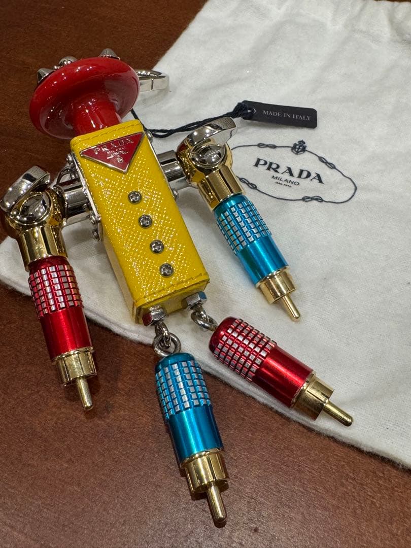 PRADA　プラダ　ロボットチャーム　マルチカラー ステンレス