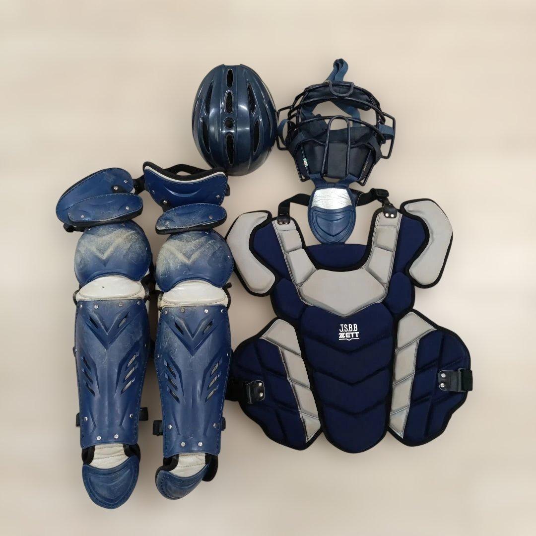 ZETT 軟式野球 キャッチャー用 防具 一式 4点セット - メルカリ