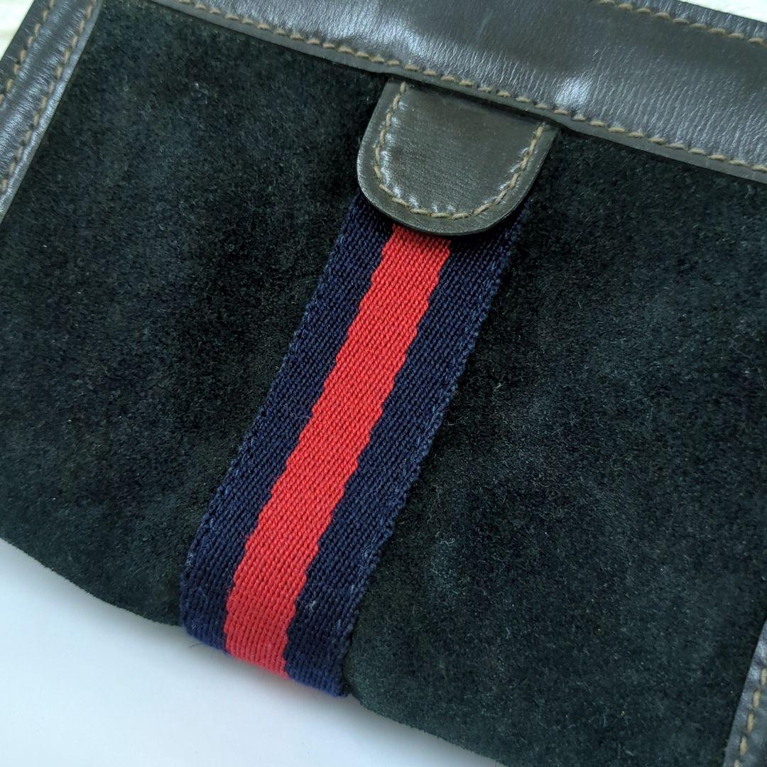 GUCCI オールドグッチ　シェリーライン　ポーチ　スエード
