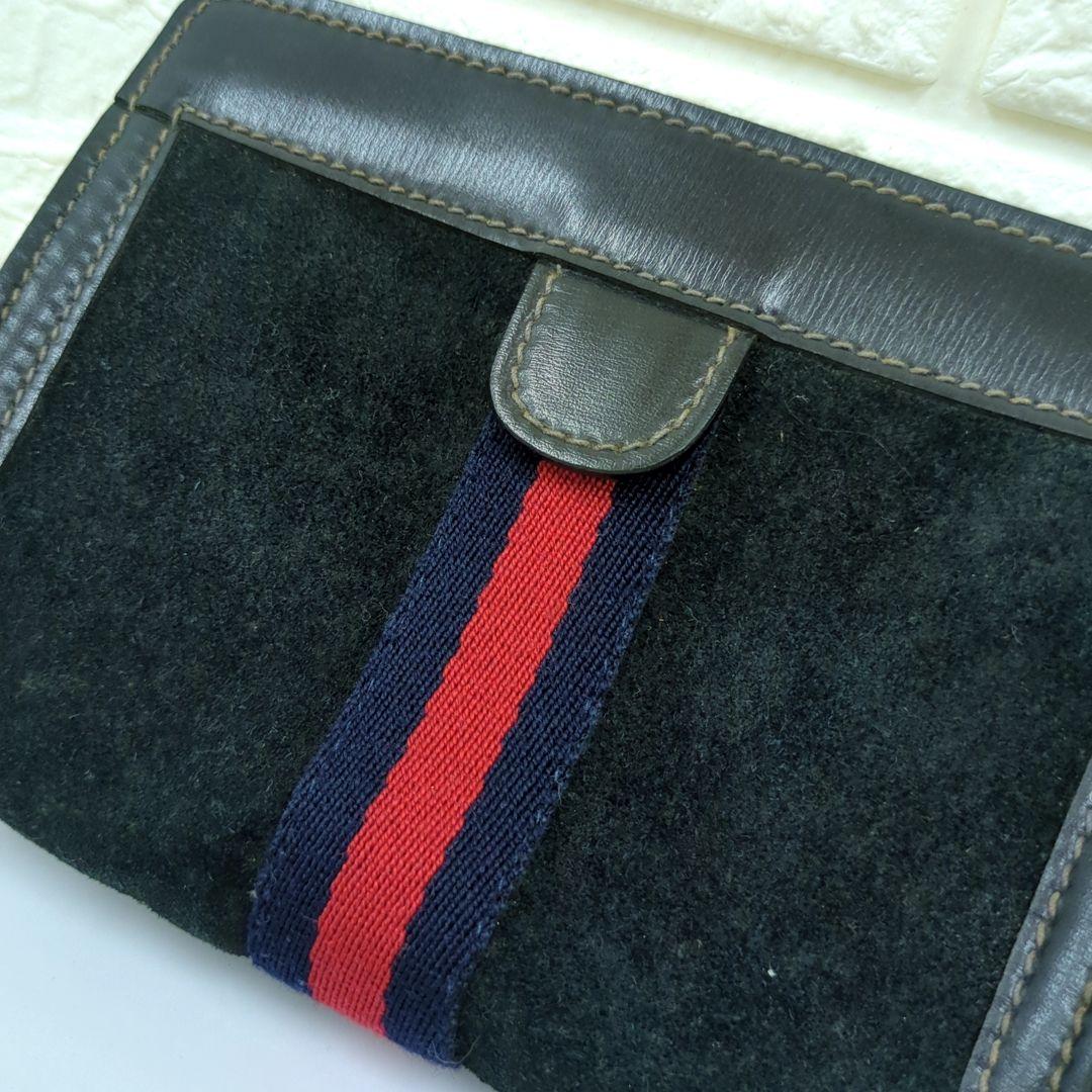 GUCCI オールドグッチ　シェリーライン　ポーチ　スエード