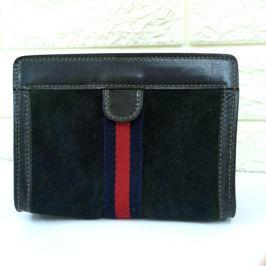 GUCCI オールドグッチ　シェリーライン　ポーチ　スエード