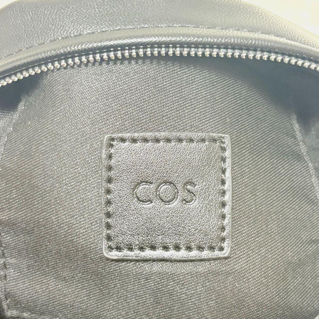 ◆COS◆コス レザー クロスボディ プリーツベルトバッグ