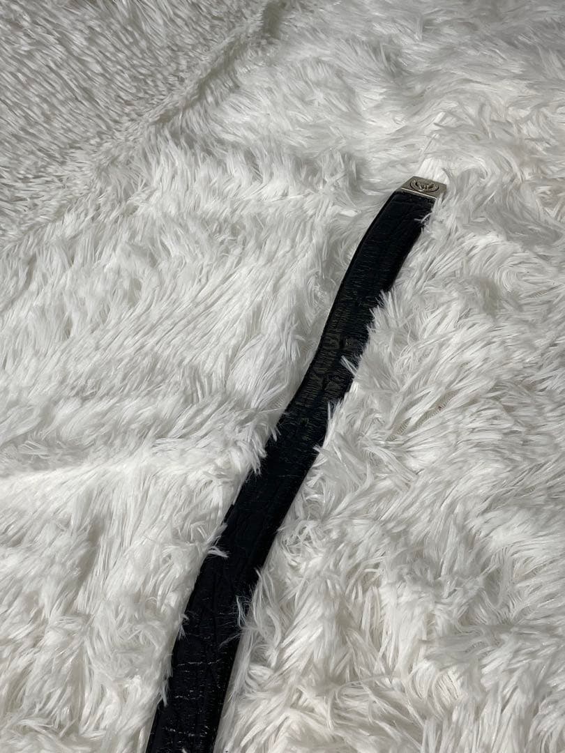 VERSACE ヴェルサーチ 本革　レザーベルト メデューサ ブラック