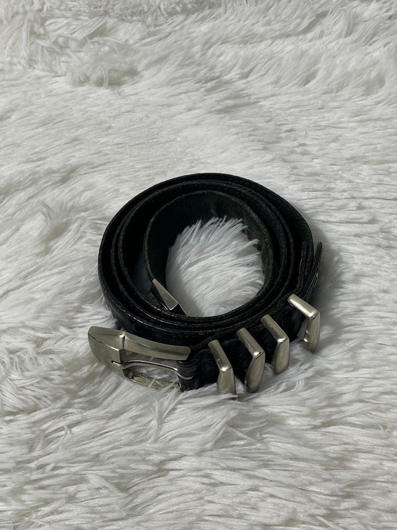 VERSACE ヴェルサーチ 本革　レザーベルト メデューサ ブラック