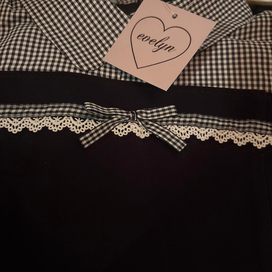 evelyn ドッキングティアードOP ワンピース ブラック