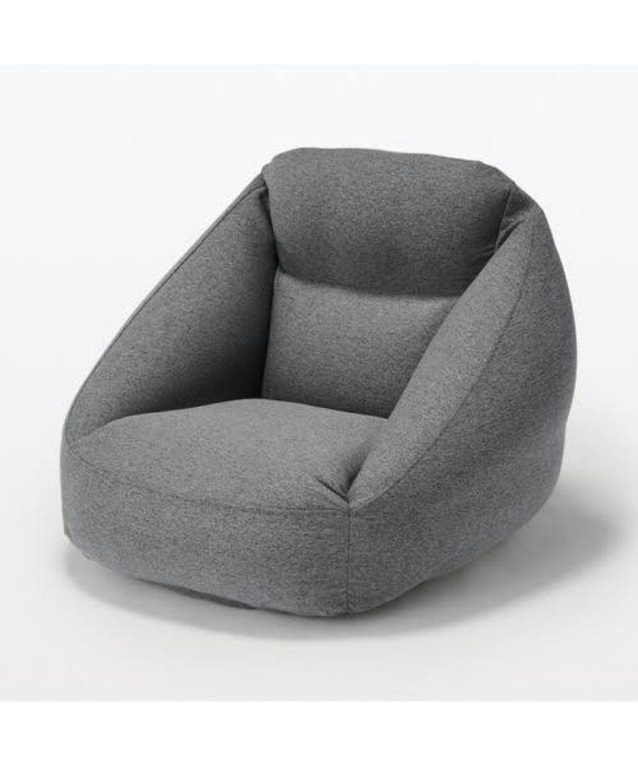 無印良品　空気でできたソファ　チャコール