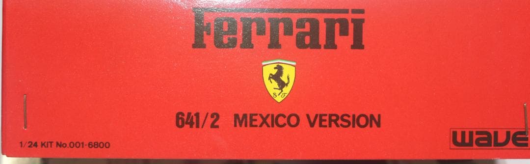 WAVE製 フェラーリ641／2レジン・メタル・プラ組立キット1／24