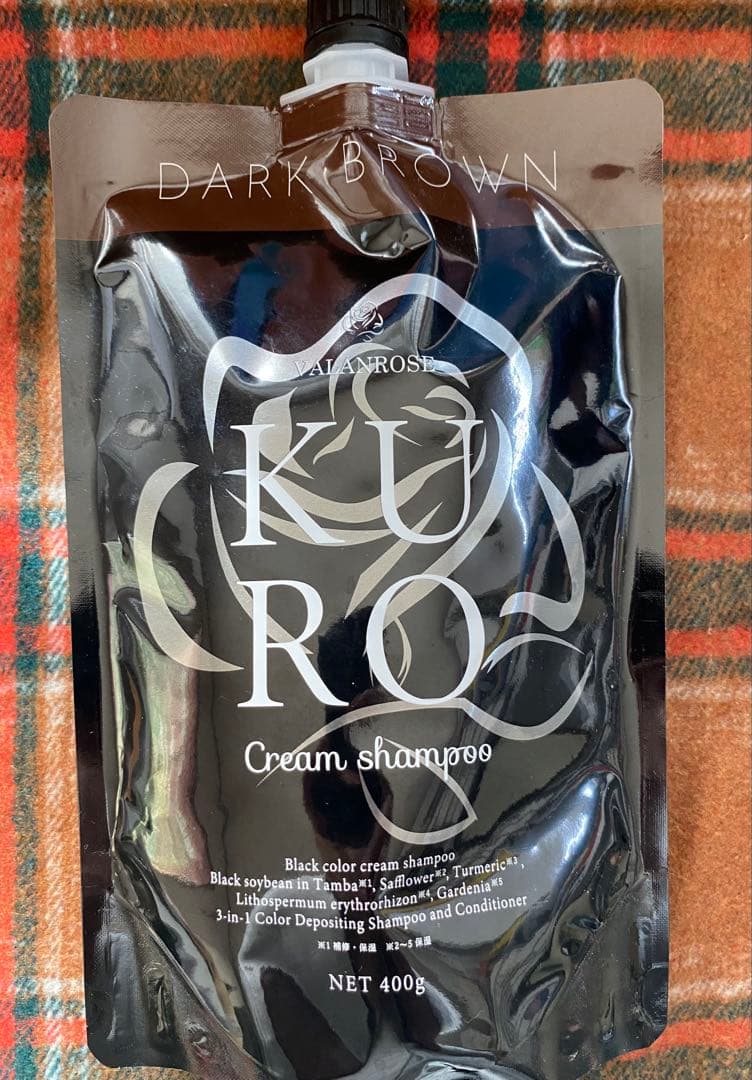 KURO ダークブラウン クリームシャンプー 400g×3個