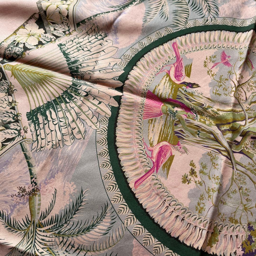 美品　HERMES スカーフ　ピンク