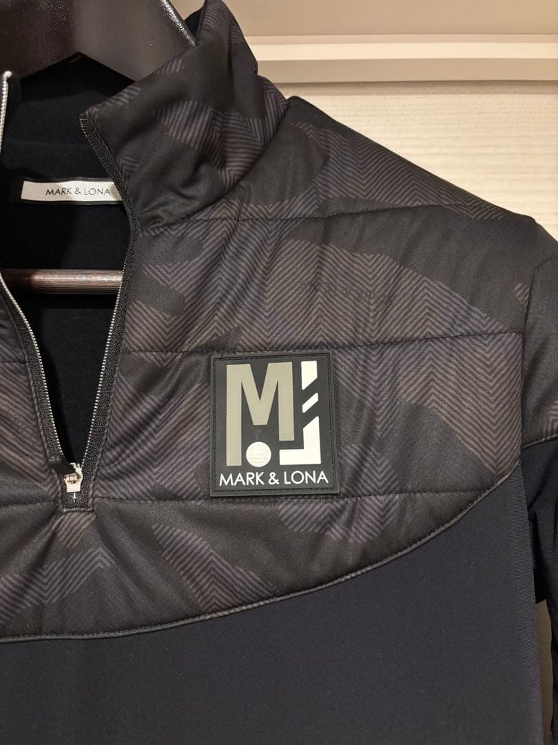 美品　マークアンドロナ　中綿　トップス　スカル　長袖　裏起毛　44 S