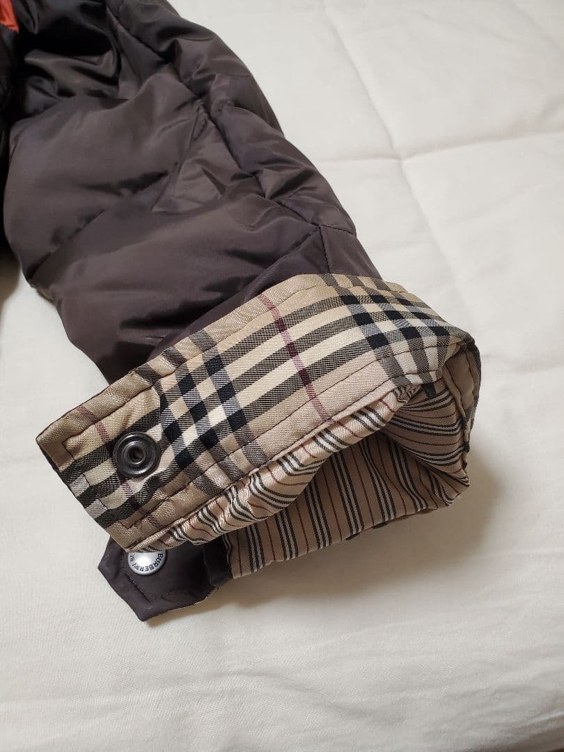 【最終sale・美品】バーバリーブラックレーベル ダウン 茶色 サイズL