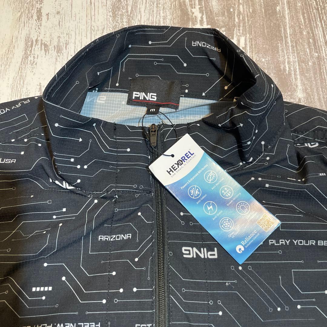 PING ピン ゴルフ ピステ ベスト2点セット Mサイズ ブラック柄