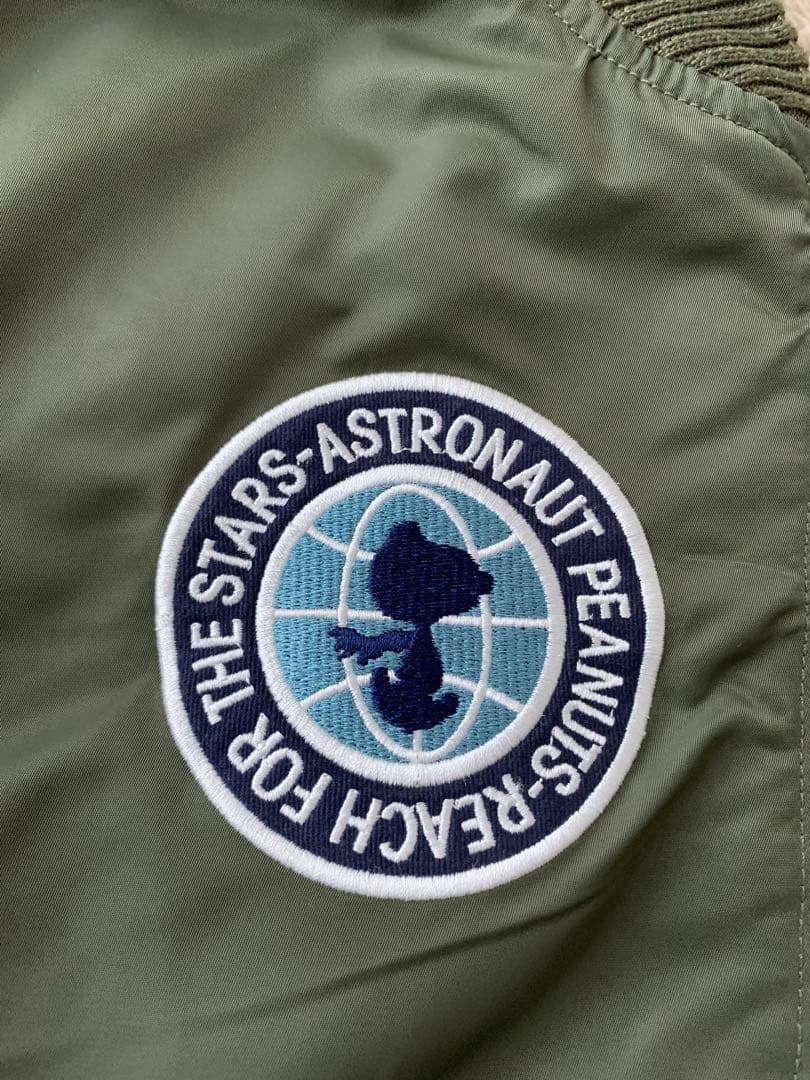 PEANUTS スヌーピー MA-1 ジャケット　裏ボアLサイズ