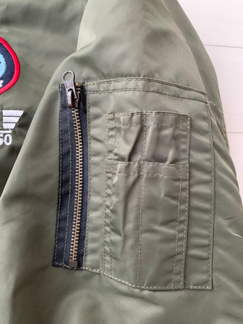 PEANUTS スヌーピー MA-1 ジャケット　裏ボアLサイズ