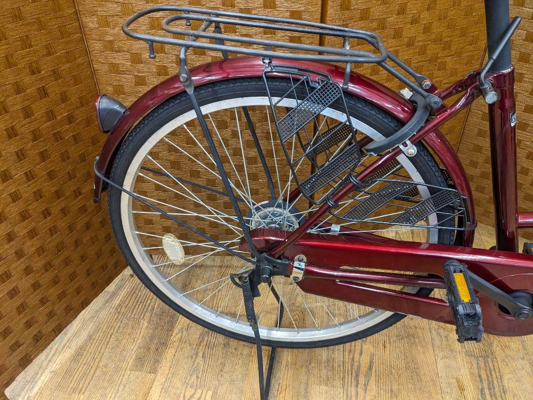 U093 普通自転車 26インチ レッド シンプル お手頃価格 楽天市場