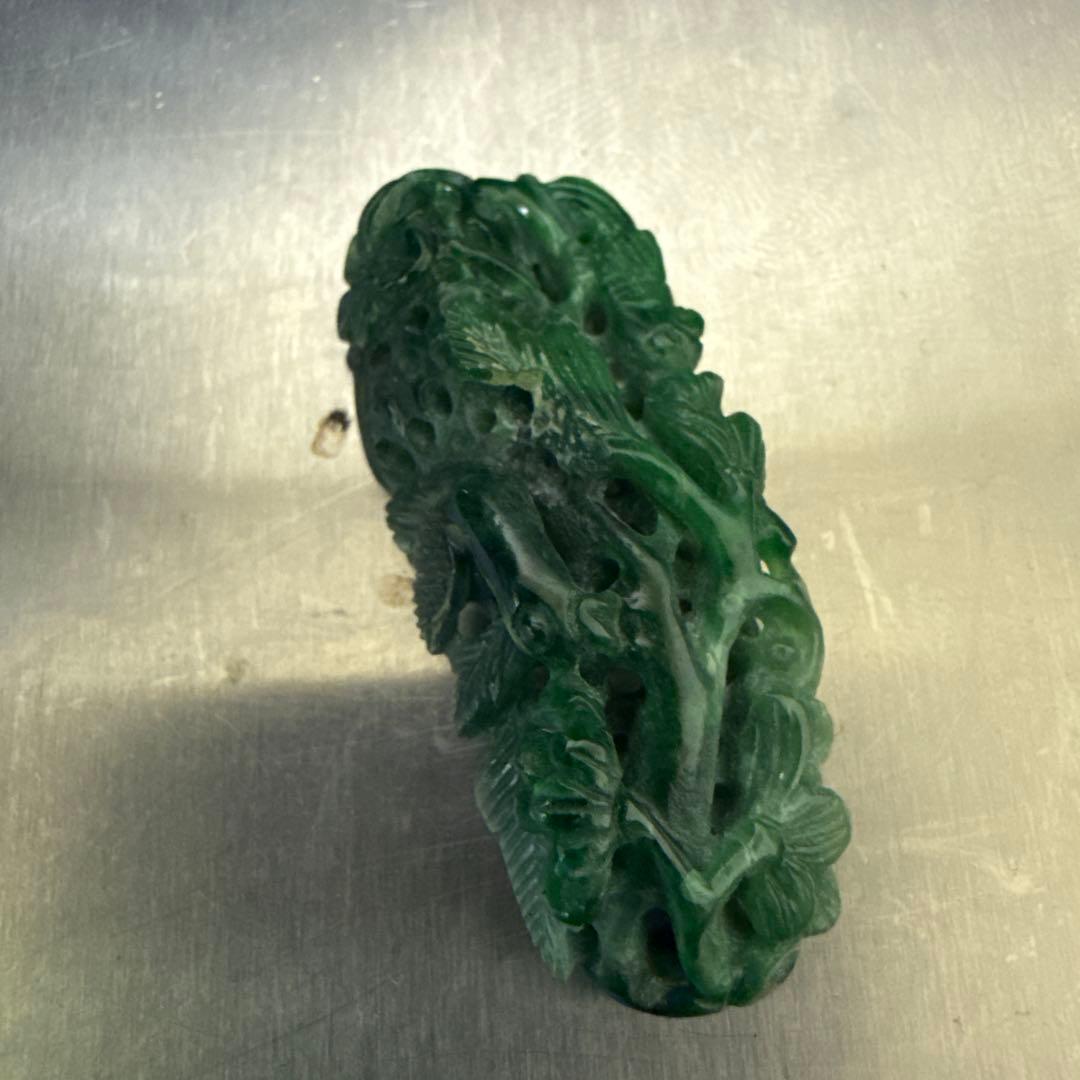 翡翠鏤空雕刻 アクセサリー