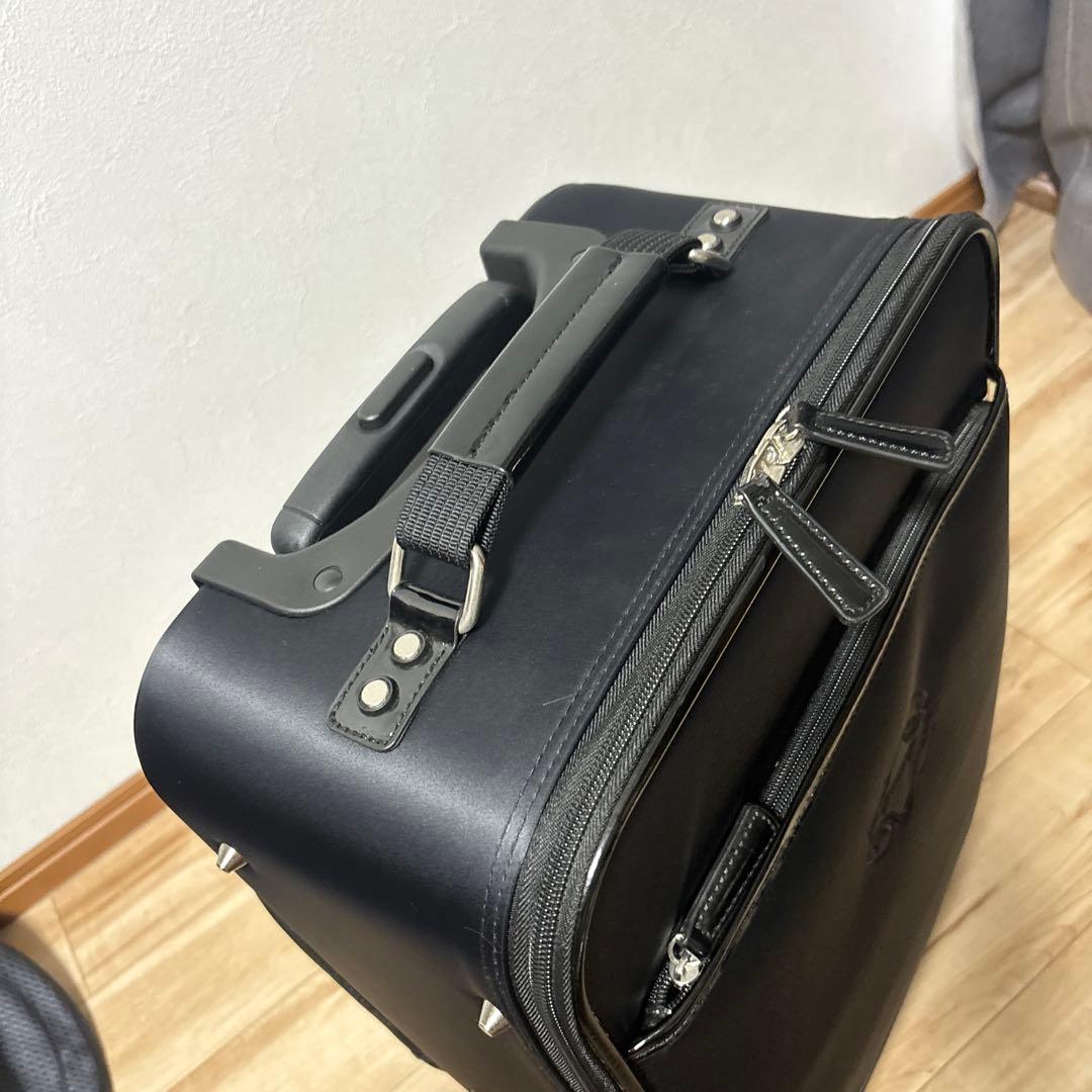 スワニー　キャリーバッグ　エナメル　黒　美品寄り　最安値