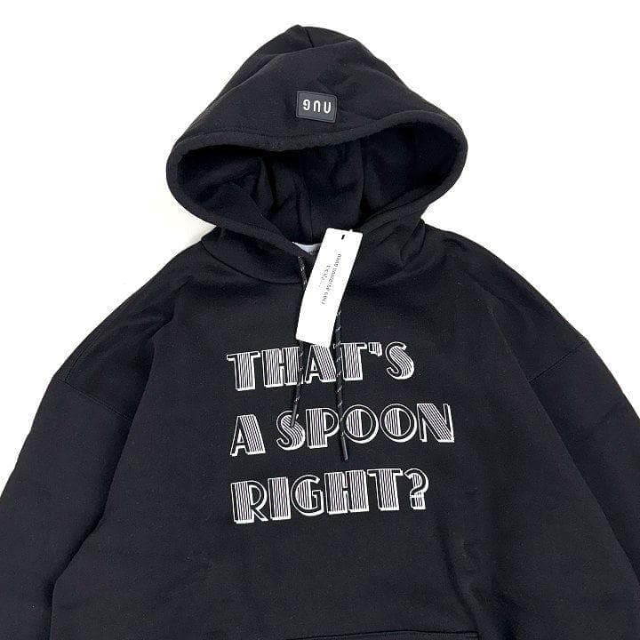 新品 ナノユニバース ゴルフ 裏起毛 ヘビーウェイト パーカー 黒 L