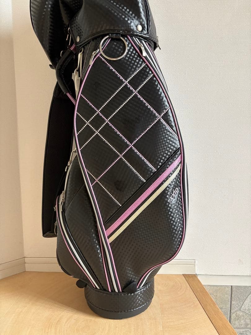 XXIO ゴルフバッグ キャディバッグブラック/ピンク