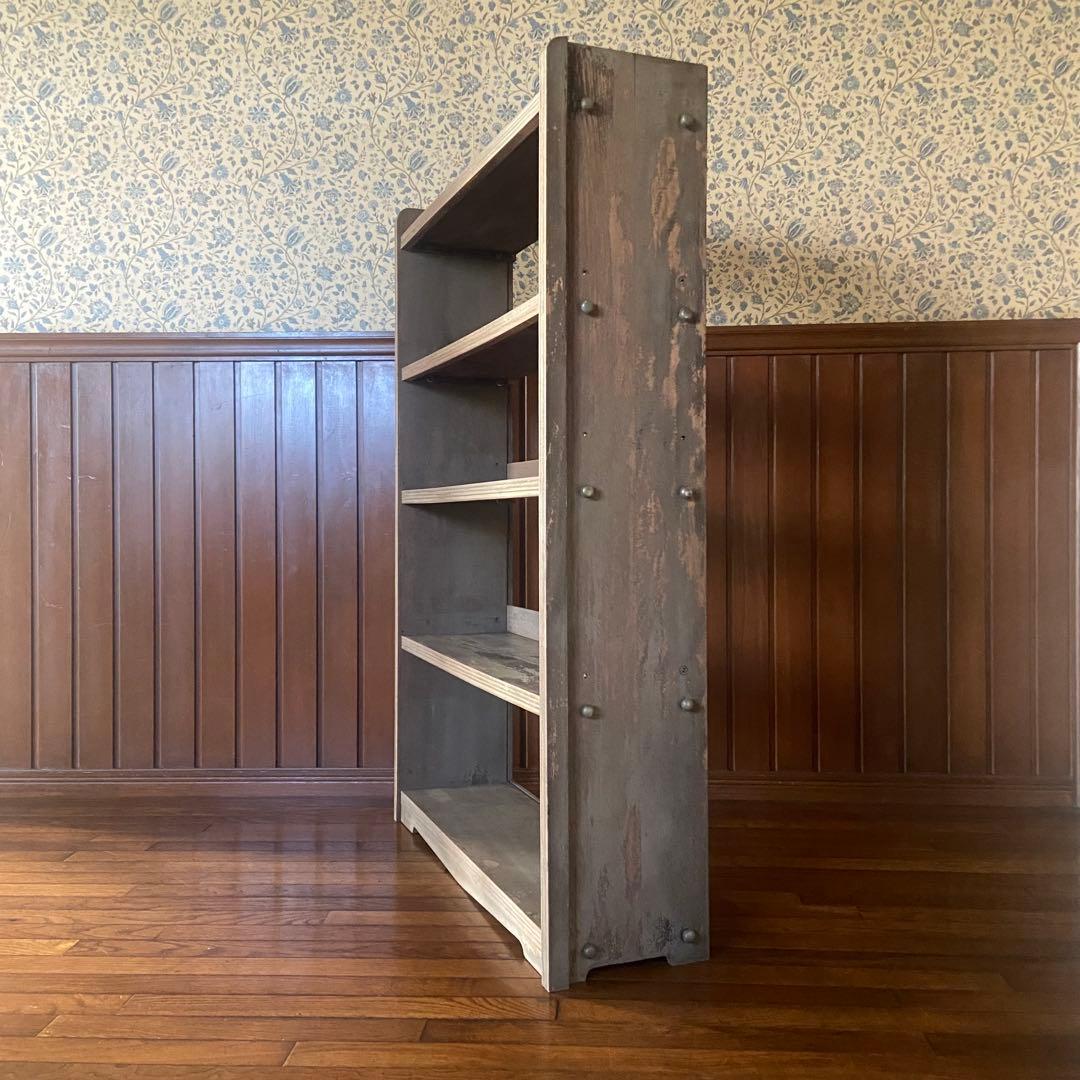 大正ロマン　本棚　アンティーク家具　オープンラック　ビンテージ