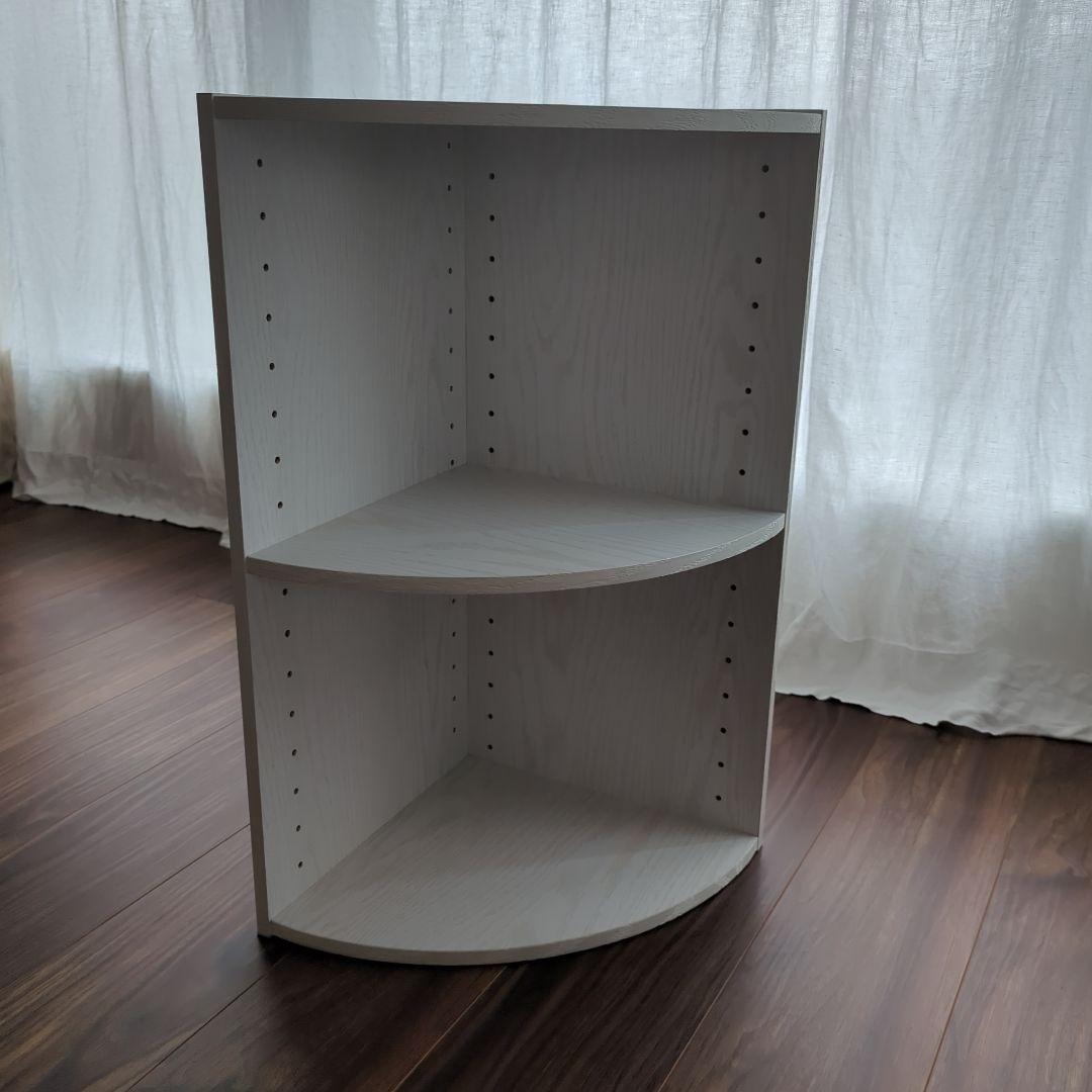 ニトリ カラーボックス ホワイトウォッシュ コーナー2段 - メルカリ