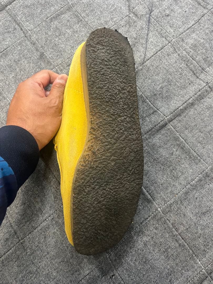 Clarks ORIGINALS ワラビー イエロー スエード 26.5cm