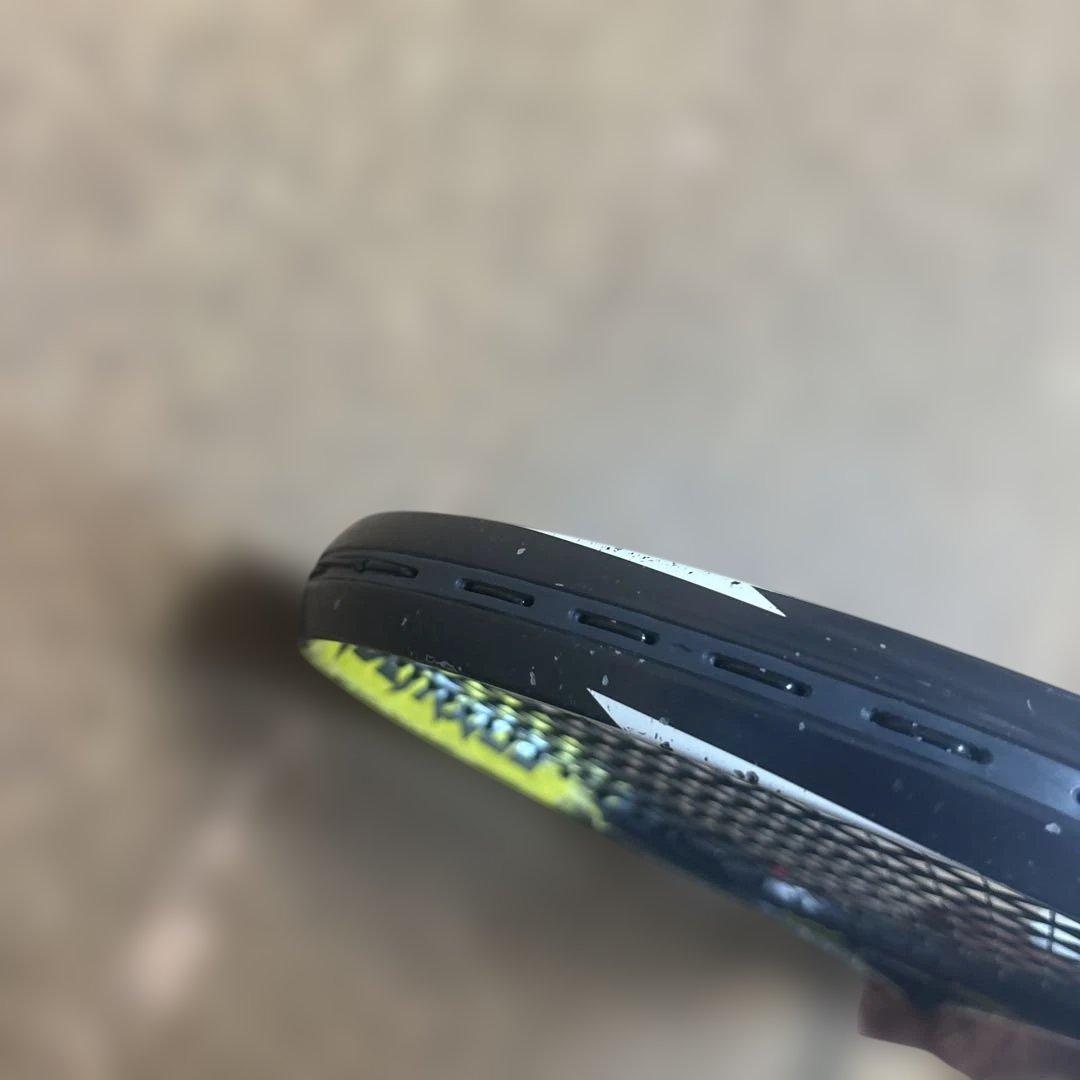 中古ボルトレイジ7VテニスラケットUL1ガットハイジャパ激レアステッカー28