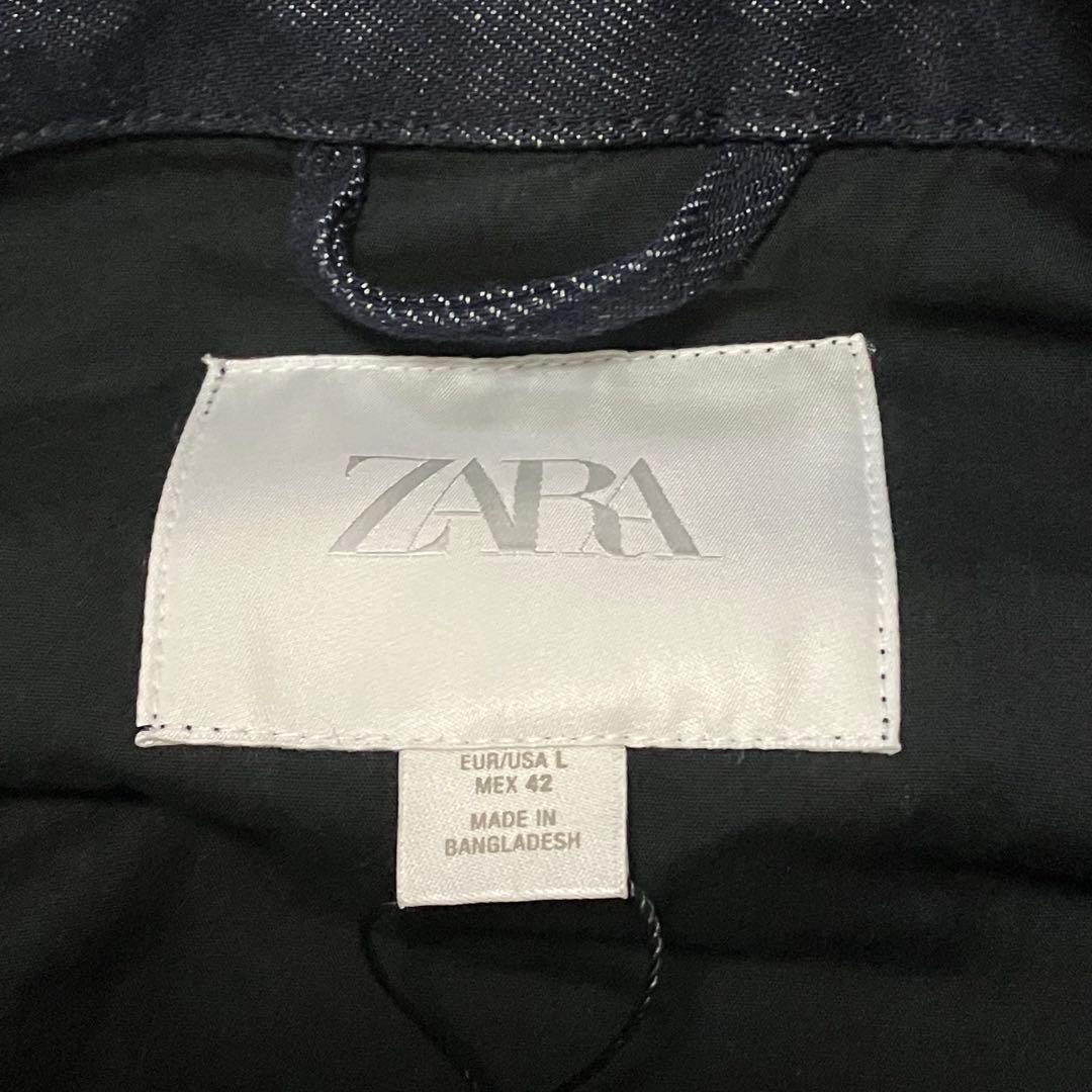ZARA トグルボタン デニム ジャケット Lサイズ