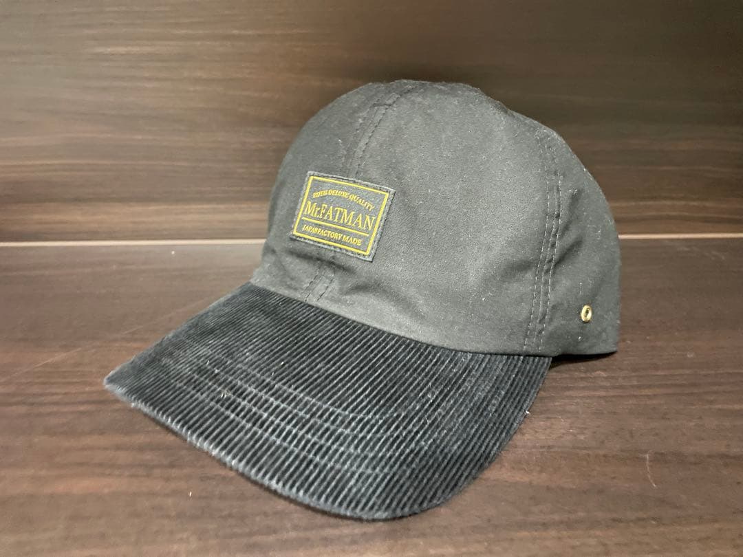 Mr.FATMAN ブラック コーデュロイキャップ