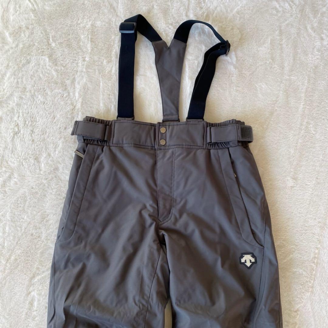 DESCENTE スキーウェア　セットアップ　上下　イエロー　グレー　XL