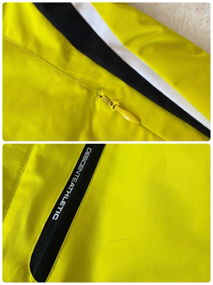 DESCENTE スキーウェア　セットアップ　上下　イエロー　グレー　XL