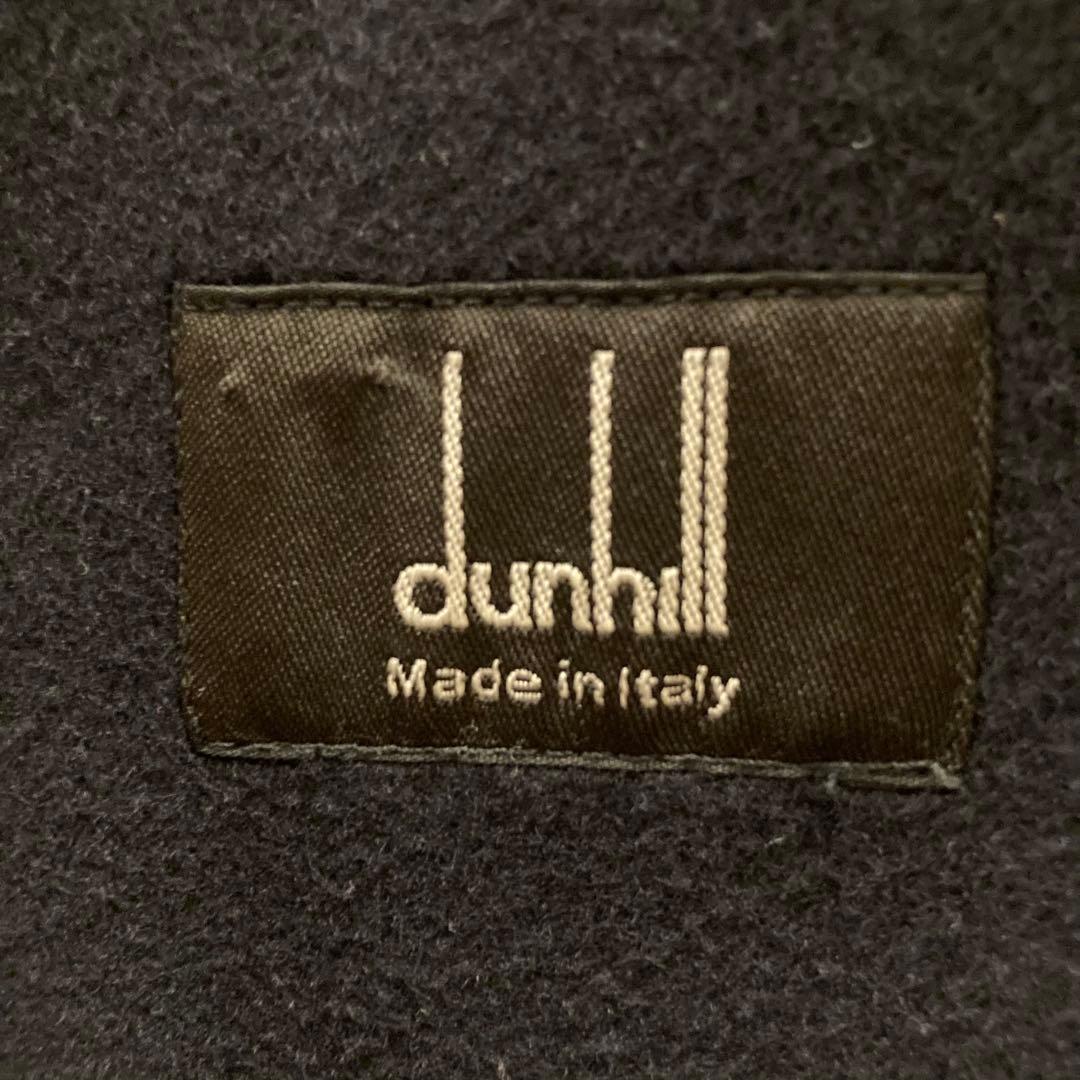 ダンヒル ダブルチェスターコート ダブルブレスト ネイビー イタリア製