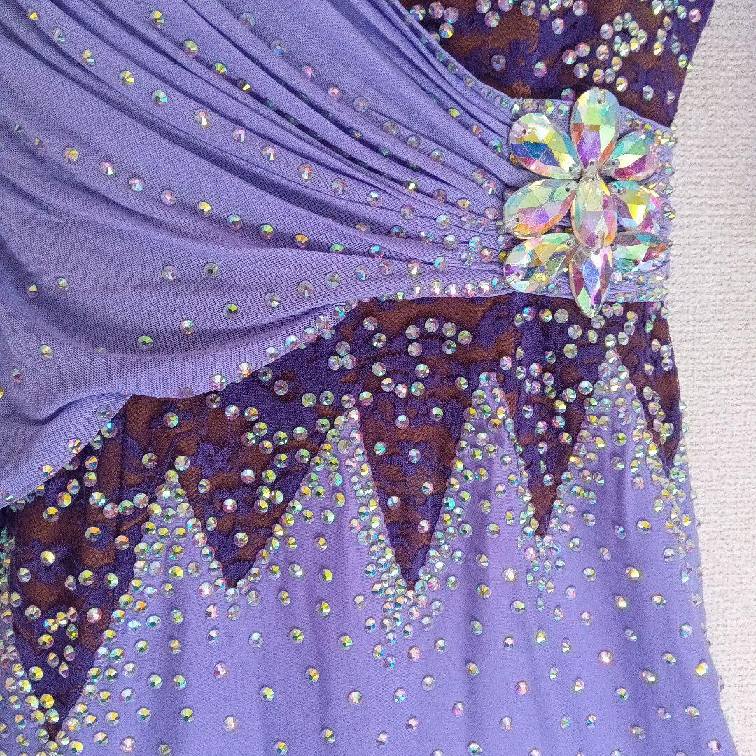 ［美品］社交ダンス　ラテンドレス　薄紫色