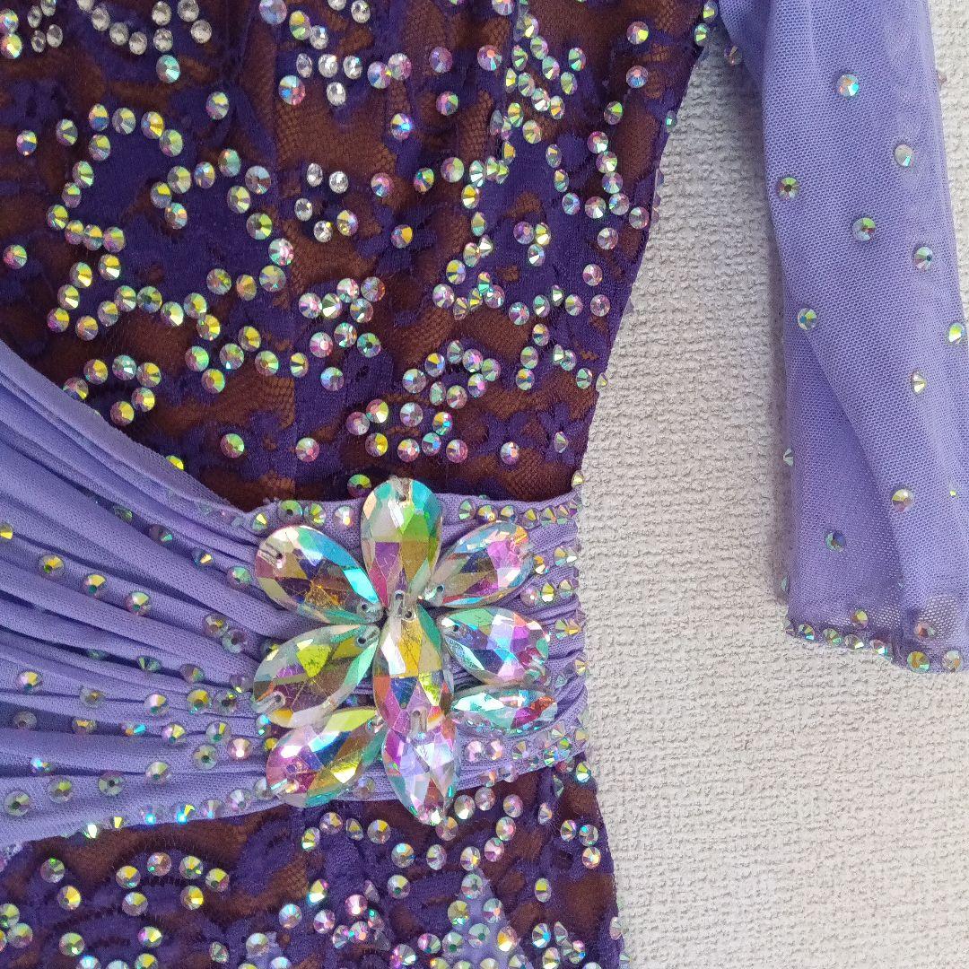 ［美品］社交ダンス　ラテンドレス　薄紫色