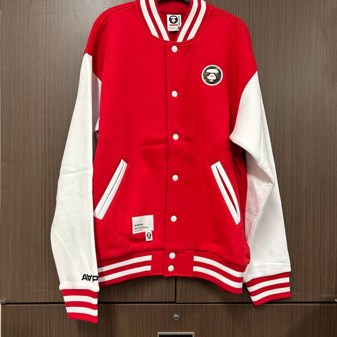 AAPE NOW BUTTON SWEATER スタジャン