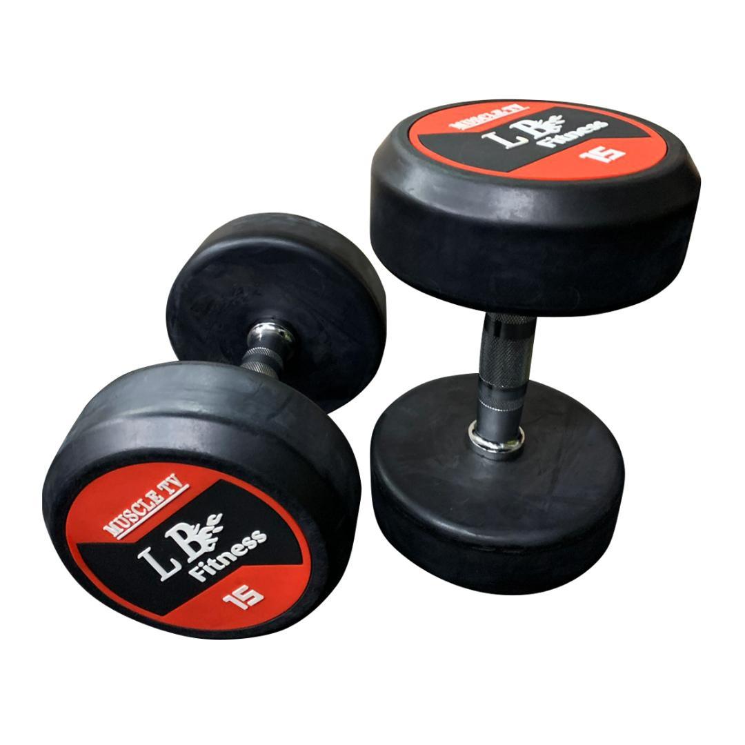 ラバー ダンベル 15kg × 2個 セット