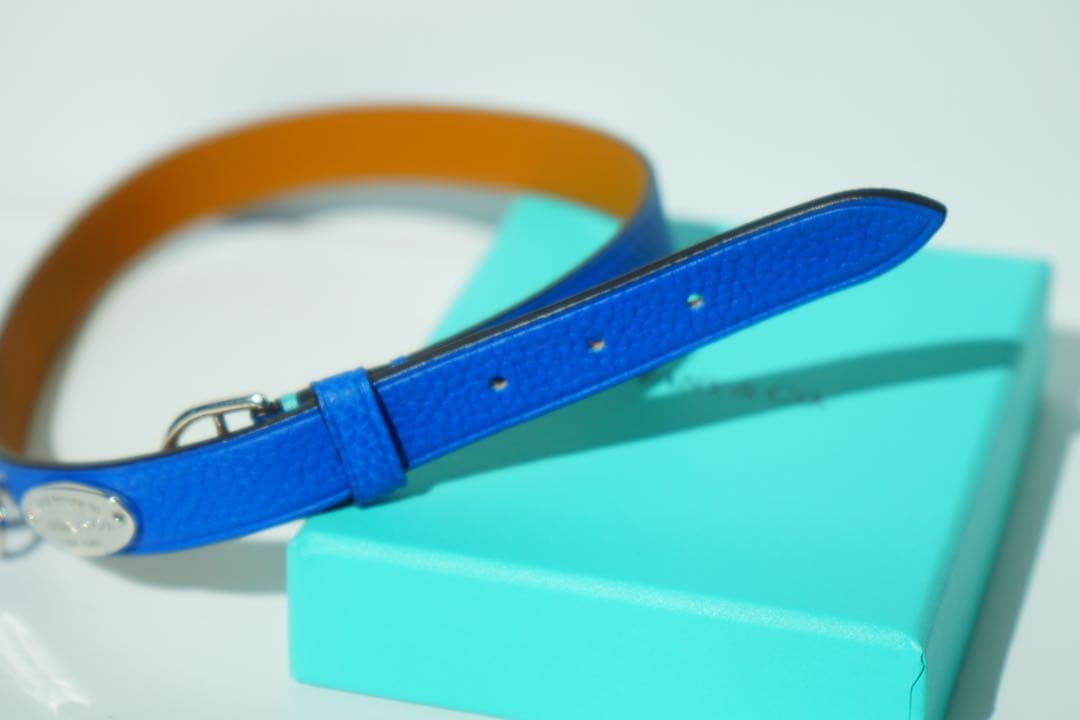 TIFFANY&Co. リターントゥ ナロー レザー ラップ 2連 ブレスレット
