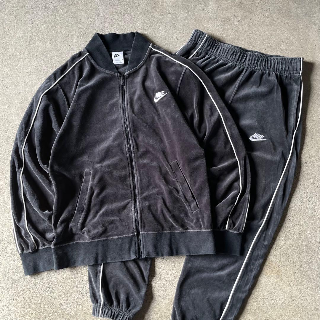NIKE ナイキ ベロア ジャージ 上下 セットアップ スウォッシュ 刺繍