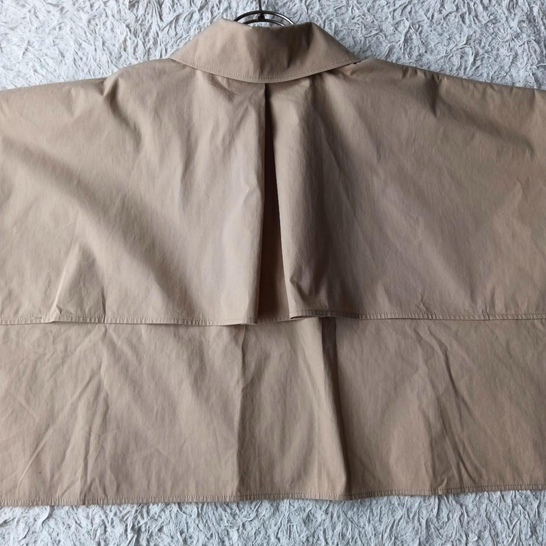 【コス】ハイブリットトレンチコートケープ　ベージュ ショート丈