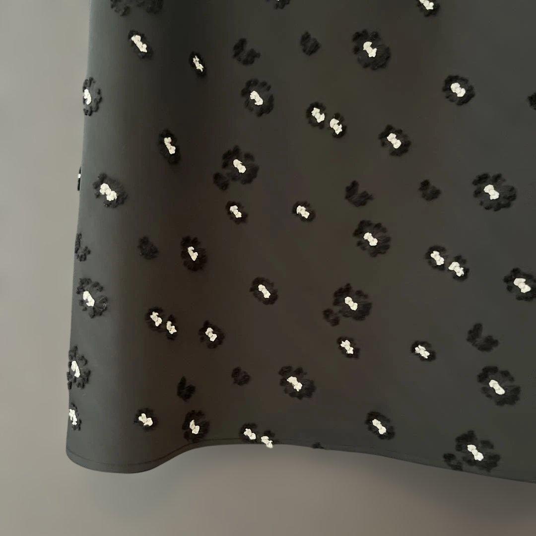 ユナイテッドアローズ サテンフラワージャガードスカート