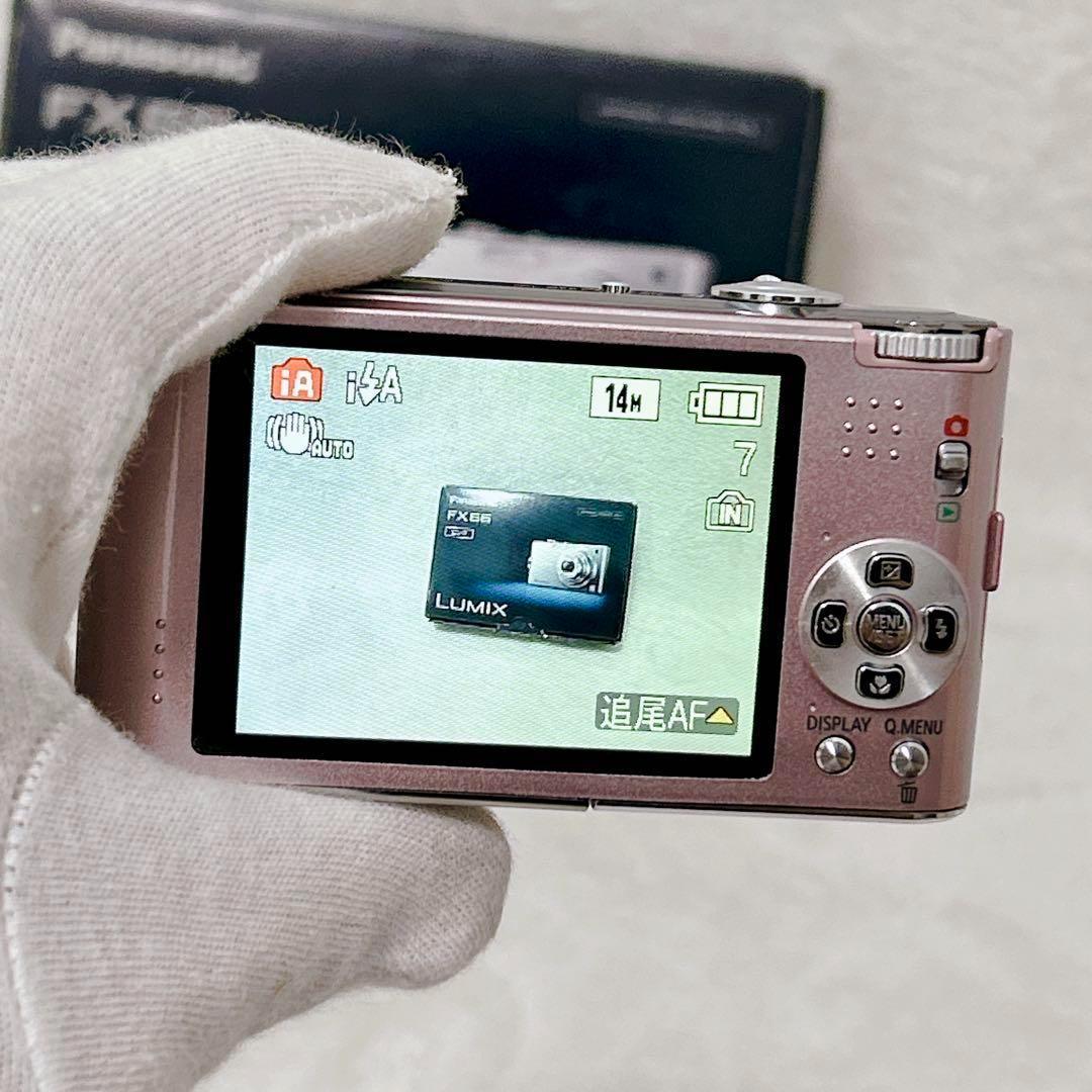 美品 Panasonic DMC-FX66 ピンク 14MP 箱付き 充電器