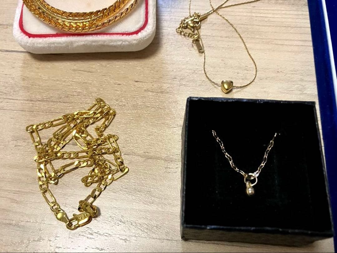 ゴールドネックレス 金アンクレット 計5点 遺品整理 まとめ売り - メルカリ