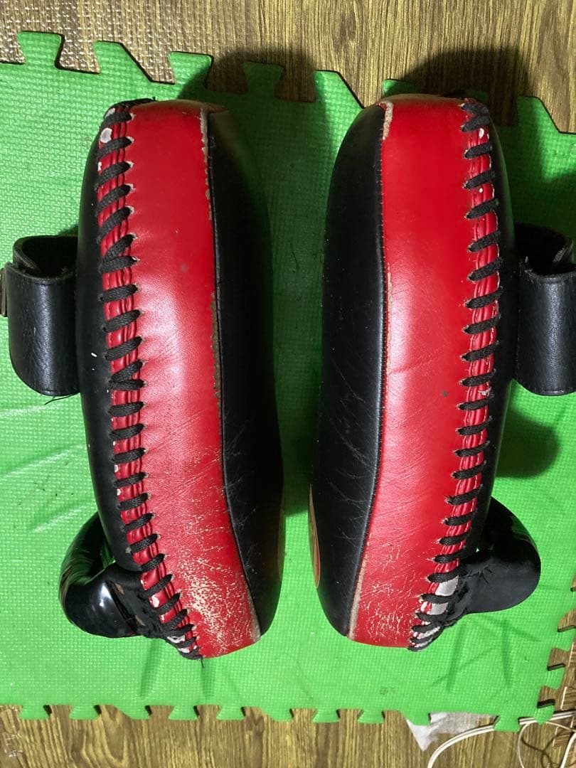 最終価格トップキング本革キックミットkAEWSAMRIT本革キックミットの