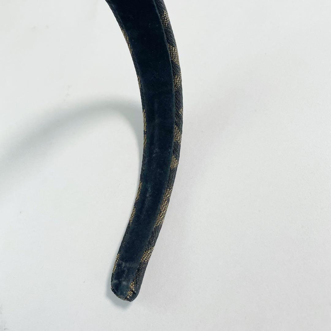 FENDI　フェンディ　カチューシャ　ズッカ柄　ヘアアクセサリー　ヘアバンド