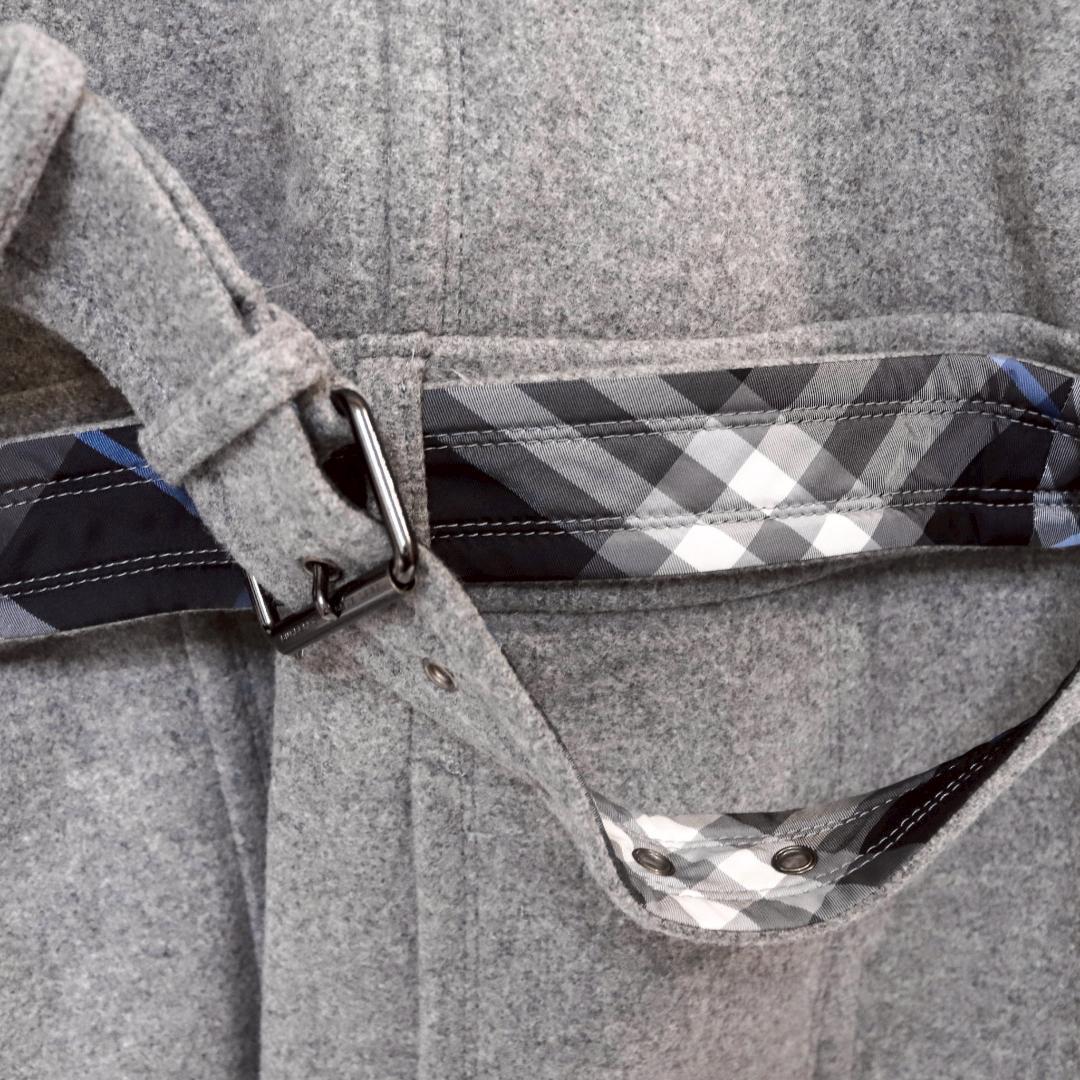 美品　BURBERRY BLUE LABEL　ロングコート　チェック　ベルト付き