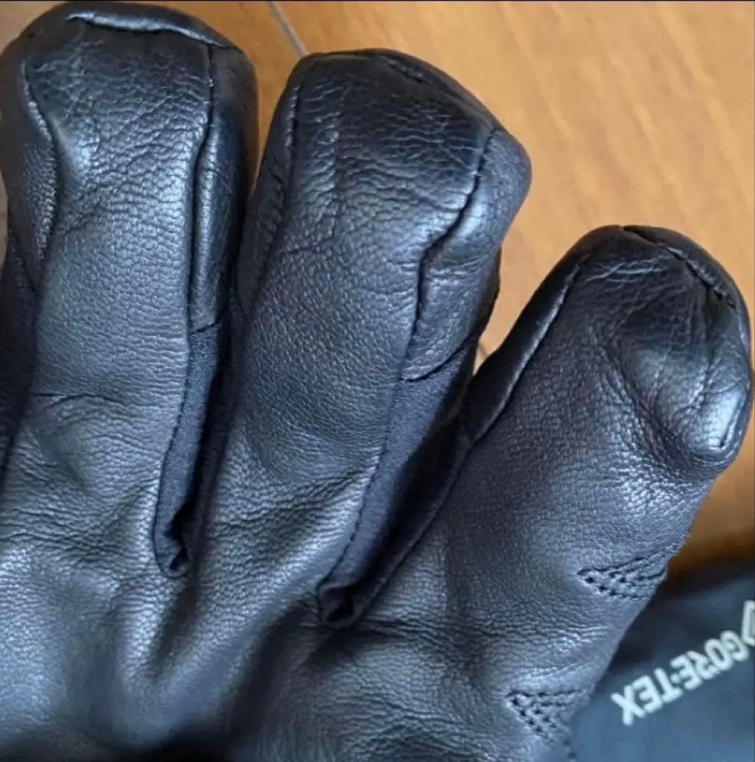 モンベルアルパイングローブインナー付ゴアテックス　山羊皮 サイズメンズMネイビー