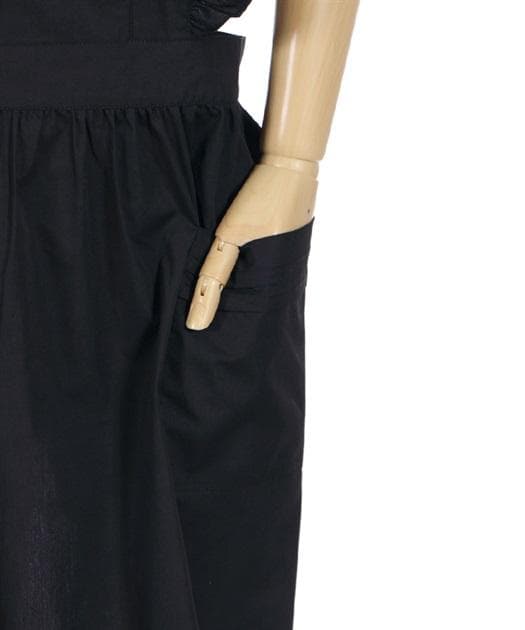 272◇カメオブローチフリルエプロン 黒 axes femme アクシーズ